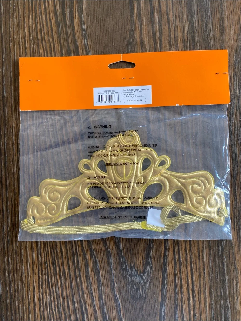 New Hyde & EEK! Kids Gold Halloween Crown Tiara - Picture 4 of 4